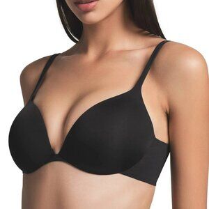 SKIMS Ultimate Push Up Bra Womens 38D Black Underwire Padded